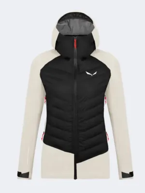 Salewa Sella Ptx 3L Rds Down Women Skiing Jacket Beige Oatmeal